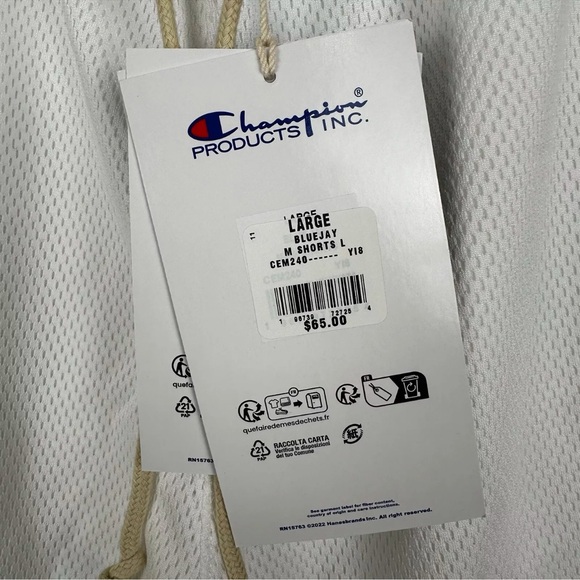 Men’s Champion Glen Rice 41 Basketball Shorts Navy Yellow Size Medium Rare Retro - Picture 10 of 11